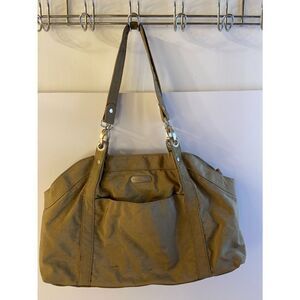 Baggallini brown nylon zipper satchel